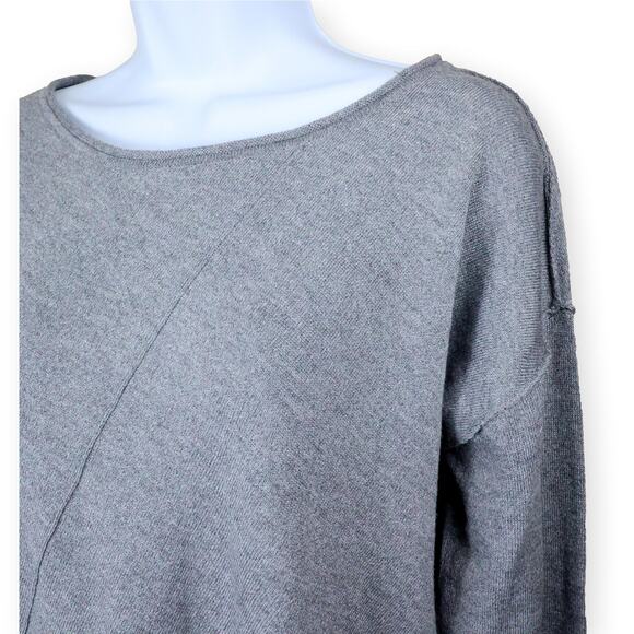 Verve Ami Light Gray Fine Knit Tunic Womens Sweater M NWOT - Picture 8 of 9
